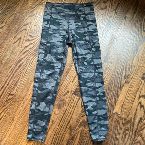Gap Teen Girls Leggings, Size 14-16, Grey Camo